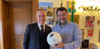 Incontro fra il presidente della Lega di B Balata e Salvini
