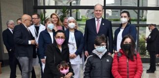 Principe Alberto di Monaco in visita al Pediatrico Gaslini
