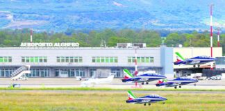 Lo spettacolo delle Frecce Tricolori sabato ad Alghero